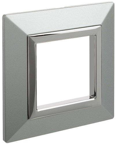 Рамка универсальная DKC Avanti 1-м. металл светло-серебристый картинка